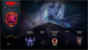 Conta de LoL (Diamante) (200+ skins) (ALL CHAMPS)  (40k EA) - League of Legends