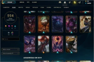 Conta de LoL (Diamante) (200+ skins) (ALL CHAMPS)  (40k EA) - League of Legends