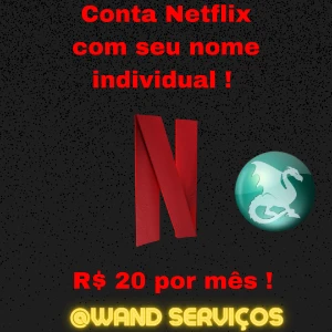 Netflix 30 Dias Tela Individual ! - Assinaturas e Premium