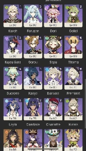 Ar60 muita coisa pra explorar bastante personagens e armas - Genshin Impact