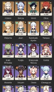 Ar60 muita coisa pra explorar bastante personagens e armas - Genshin Impact