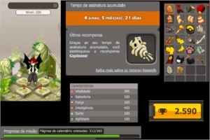 ENI 200,FULL SCROLL,4 ANOS 5 MESES DE P2P ACUMULADO, SPITIRI - Dofus