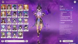 Conta com Childe e Cyno - Genshin NA - Genshin Impact