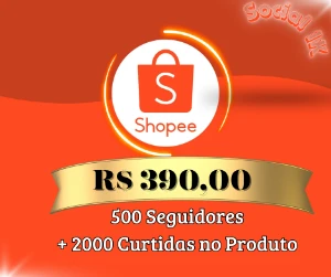 Pack Shopee Seguidores de Ouro - Redes Sociais