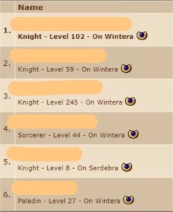 EK 245 wintera + makers - Tibia