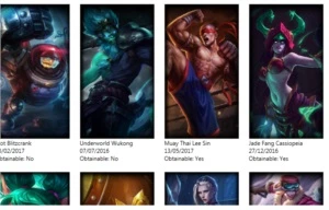 conta plat5 61 campeões e 18 skins - League of Legends LOL