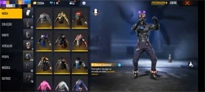 Conta free fire, nível 59, apenas 1 passe, vendo ou troco