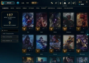 prata 1, 12 Skins, 1 Lendária, Mmr Top, Lol Lvl 65, 85 Champ - League of Legends