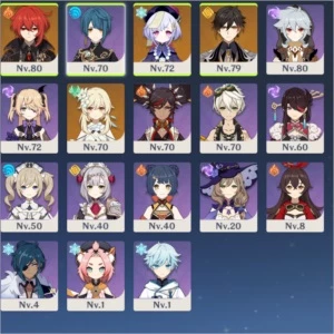 5 ESTRELAS= ZHONGLI, DILUC, QIQI 2 ESTRELASS, HARPA E ESPINH - Genshin Impact