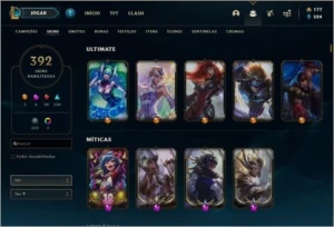 Conta LOL (4 mil reais em skins) - League of Legends
