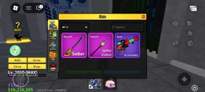 Blox Fruits Max 2800 + V4 + Rare Accessories + Mythical B004 - Roblox