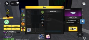 Blox Fruits Max 2800 + V4 + Rare Accessories + Mythical B004 - Roblox