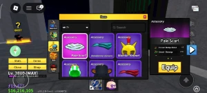 Blox Fruits Max 2800 + V4 + Rare Accessories + Mythical B004 - Roblox