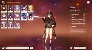 Conta Genshim Impact Ar 12 com Hu Tao  5⭐ - Genshin Impact