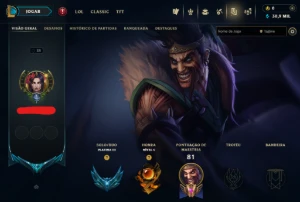 Conta Lol Platina, 11 Skins, 30K Ea, Honra 5, Lvl 35 - League of Legends