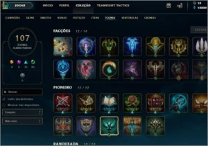 Conta Lol level 148 33 skins 134 campeões Platina IV - League of Legends