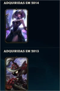 Conta Lol level 148 33 skins 134 campeões Platina IV - League of Legends