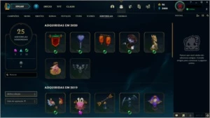 Conta lol 2013 292 skins Plat II - League of Legends