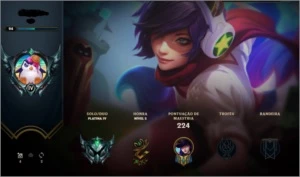 Conta Platina 4 Com 90 Campeoes - League of Legends LOL