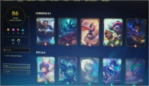 Conta lol platina lvl 217 skins limitadas - League of Legends