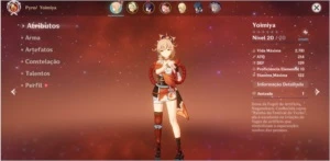 Conta do Genshin Impact rank 10
