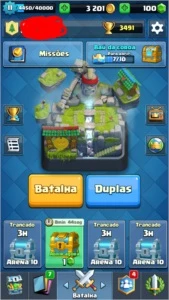 Conta Clash!!! Arena 10/ Nível 11/ 10 Lendárias - Clash Royale