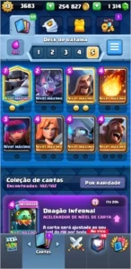 Conta Clash Royale nvl 13 1300 gemas ....