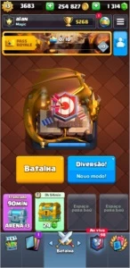 Conta Clash Royale nvl 13 1300 gemas ....