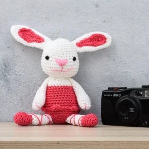 Coelha Bailarina em Amigurumi - Artesanato e Personalizados