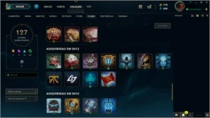 CONTA LOL COM SKINS RARAS - League of Legends