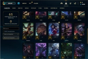 Conta prata 3 com 34 Champs e 13 Skins + 1 Fragmento - League of Legends LOL