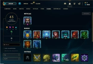 Conta prata 3 com 34 Champs e 13 Skins + 1 Fragmento - League of Legends LOL