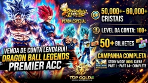 Contas Dragon Ball Legends - Apenas Android 50k-60k cristais