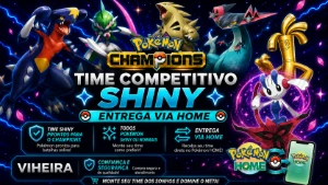 Pokemon Champions Shiny a  sua escolha Receba no HOME - Pokémon