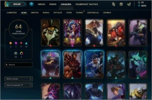 Conta de LOL DIAMANTE 4 com todas as SKINS do thresh - League of Legends