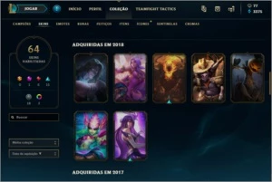 Conta de LOL DIAMANTE 4 com todas as SKINS do thresh - League of Legends