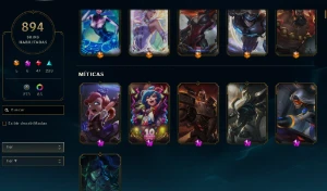 Conta Lol Com 894 Skins+Todas Vitoriosas+Icone Challenger S5 - League of Legends