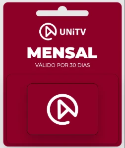 UniTV Recarga mensal 30 dias - Gift Card - MELHOR VALOR!