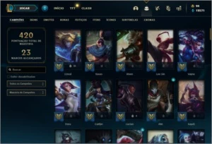 Conta Unranked com 103 Champs e 110 Skins ( 5 Vitoriosas ) - League of Legends LOL