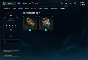 Conta Diamante 4 com 36 Champs e 16 Skins ( 5 Vitoriosas ) - League of Legends LOL