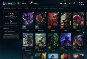 Conta Diamante 4 com 36 Champs e 16 Skins ( 5 Vitoriosas ) - League of Legends LOL