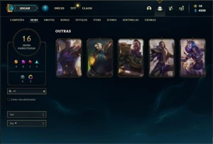 Conta Diamante 4 com 36 Champs e 16 Skins ( 5 Vitoriosas ) - League of Legends LOL