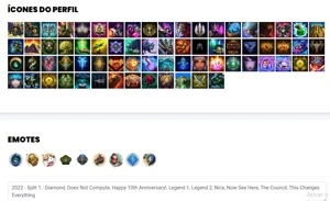 Conta Diamante 4 com 36 Champs e 16 Skins ( 5 Vitoriosas ) - League of Legends LOL