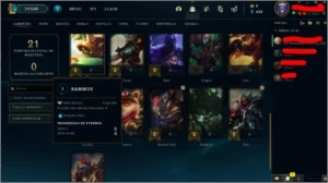 Conta Smurf Ouro1 - Para reset season 11 E-mail n confirmado - League of Legends LOL