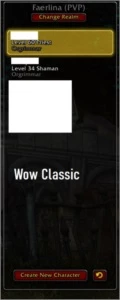 Conta wow - Blizzard