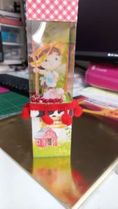 Caixa Alta de Acetato Chapeuzinho Vermelho - Artesanato e Personalizados
