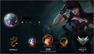 Para vender agora conta prata IV 25 pdl por ranked - League of Legends LOL
