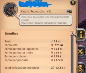 Conta Albion Servidor america, 775m de fama total - Albion Online