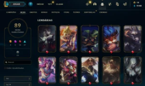 conta gold 4  wr alto. 89 skins habilitadas  - League of Legends LOL