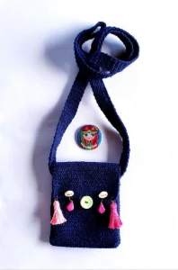 Bolsa Hippie / Porta Celular em Crochê - Artesanato e Personalizados